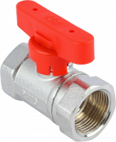 Кран шаровой FAR 3/4", ВР, красн. бабочка, хром